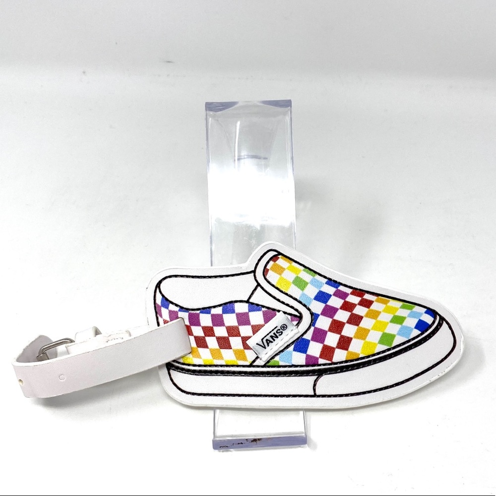 Pack of 3 Vans Family Check Bag Luggage Tag Multi Pride - Picture 3 of 9